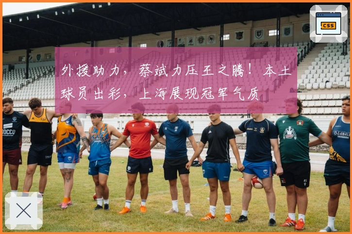 外援助力，蔡斌力压王之腾！本土球员出彩，上海展现冠军气质